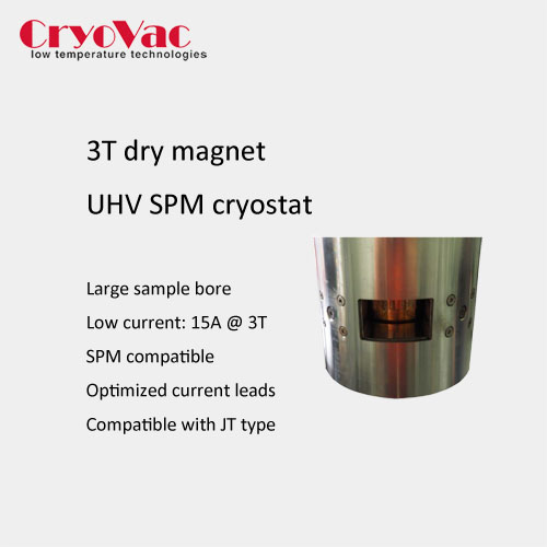 3T Dry magnet UHV SPM Bath Cryostat
